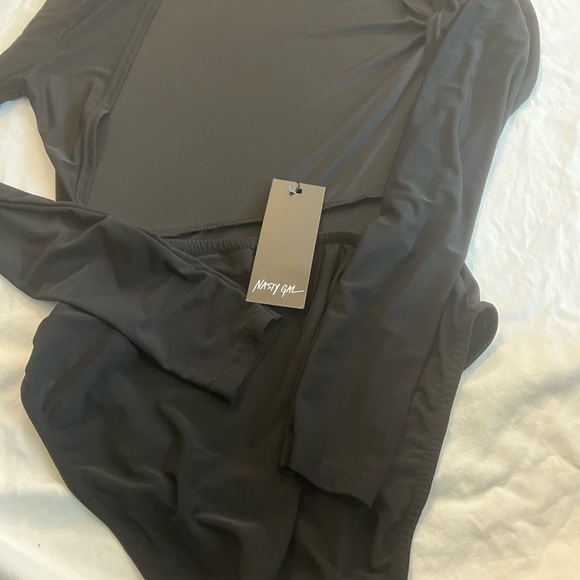 NWT nasty gal long sleeve naked back bodysuit - Picture 7 of 8